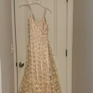 Chic Cream Butterfly Dress